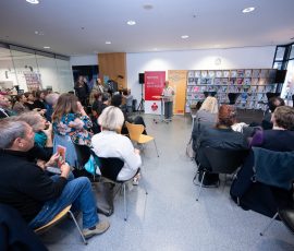 Eröffnung der Kinder- und Jugendbuchmesse in der Stadtbibliothek Saarbrücken.