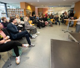 Eröffnung der Kinder- und Jugendbuchmesse in der Stadtbibliothek Saarbrücken.
