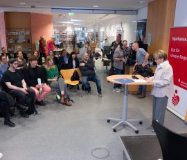 Eröffnung der Kinder- und Jugendbuchmesse in der Stadtbibliothek Saarbrücken.