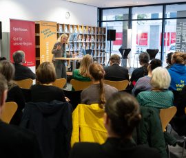 Eröffnung der Kinder- und Jugendbuchmesse in der Stadtbibliothek Saarbrücken.