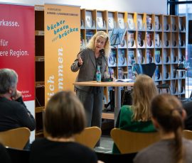 Eröffnung der Kinder- und Jugendbuchmesse in der Stadtbibliothek Saarbrücken.