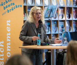Eröffnung der Kinder- und Jugendbuchmesse in der Stadtbibliothek Saarbrücken.