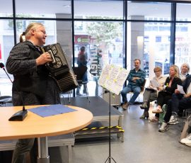 Eröffnung der Kinder- und Jugendbuchmesse in der Stadtbibliothek Saarbrücken.