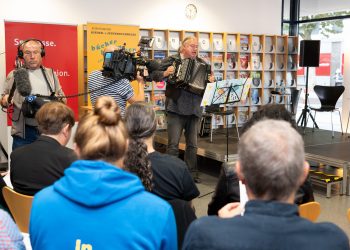 Eröffnung der Kinder- und Jugendbuchmesse in der Stadtbibliothek Saarbrücken.