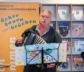 Eröffnung der Kinder- und Jugendbuchmesse in der Stadtbibliothek Saarbrücken.