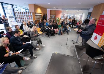 Eröffnung der Kinder- und Jugendbuchmesse in der Stadtbibliothek Saarbrücken.