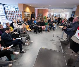 Eröffnung der Kinder- und Jugendbuchmesse in der Stadtbibliothek Saarbrücken.