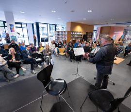 Eröffnung der Kinder- und Jugendbuchmesse in der Stadtbibliothek Saarbrücken.