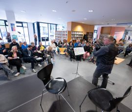 Eröffnung der Kinder- und Jugendbuchmesse in der Stadtbibliothek Saarbrücken.