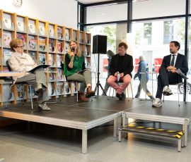 Eröffnung der Kinder- und Jugendbuchmesse in der Stadtbibliothek Saarbrücken.