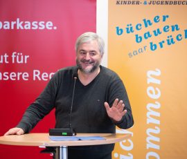 Eröffnung der Kinder- und Jugendbuchmesse in der Stadtbibliothek Saarbrücken.