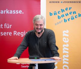 Eröffnung der Kinder- und Jugendbuchmesse in der Stadtbibliothek Saarbrücken.